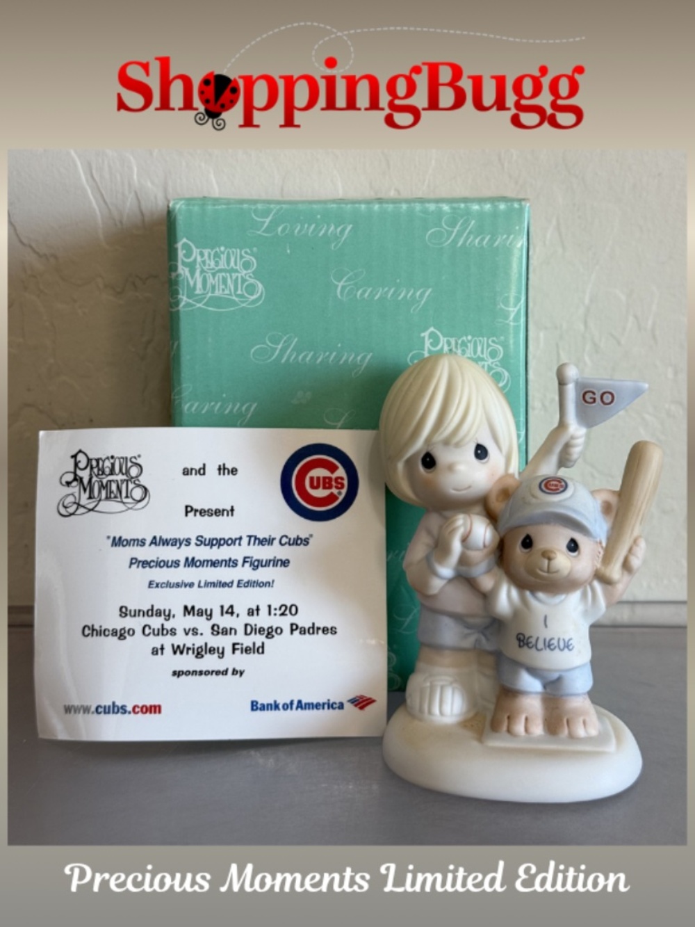 Precious Moments Chicago Cubs Exclusive Moms Always Support Their Cubs 619001